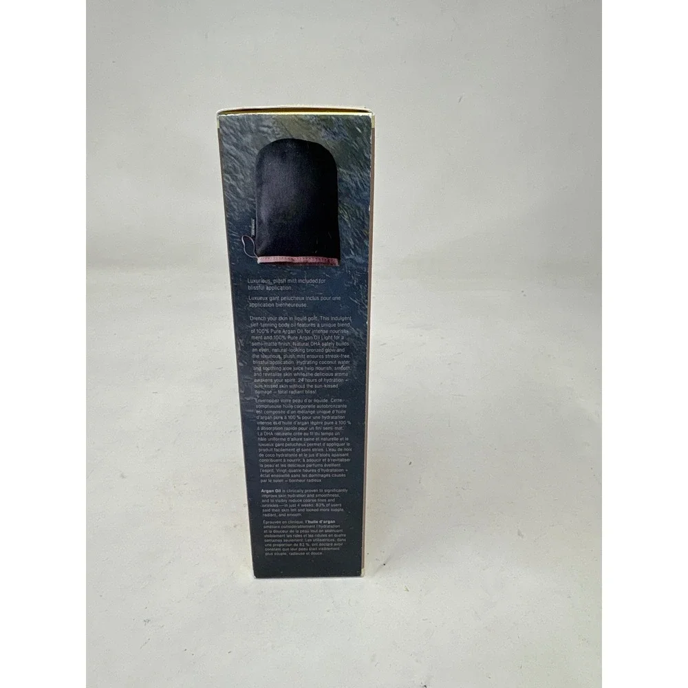 Josie Maran Argan Liquid Gold Self-Tanning Oil Pina Colada 4.3oz with Mitt NEW - Picture 3 of 5